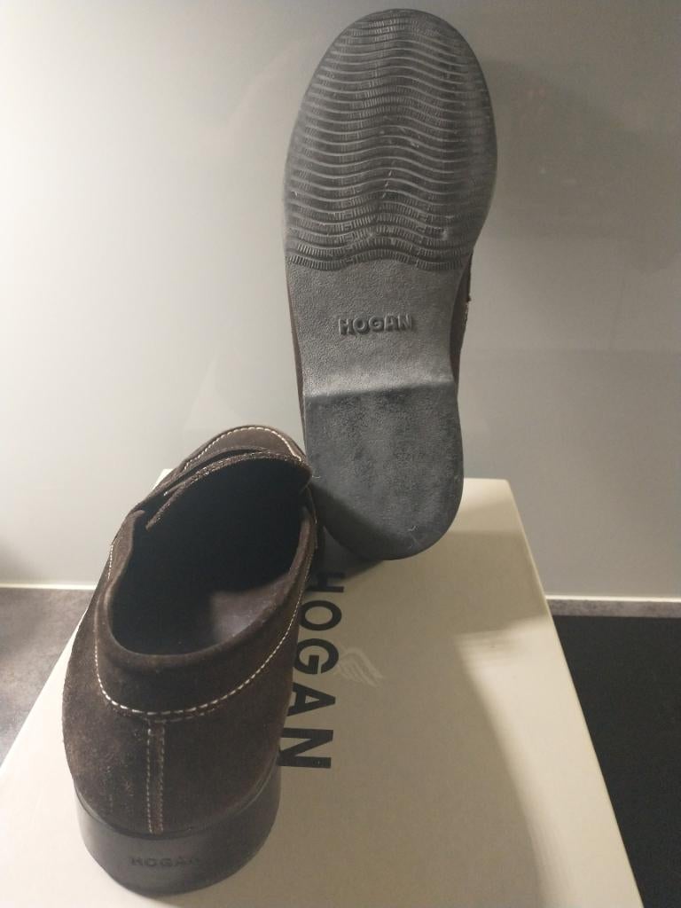 Heren Instappers Hogan, Enlèvement ou Envoi, Comme neuf, Brun, Autres types