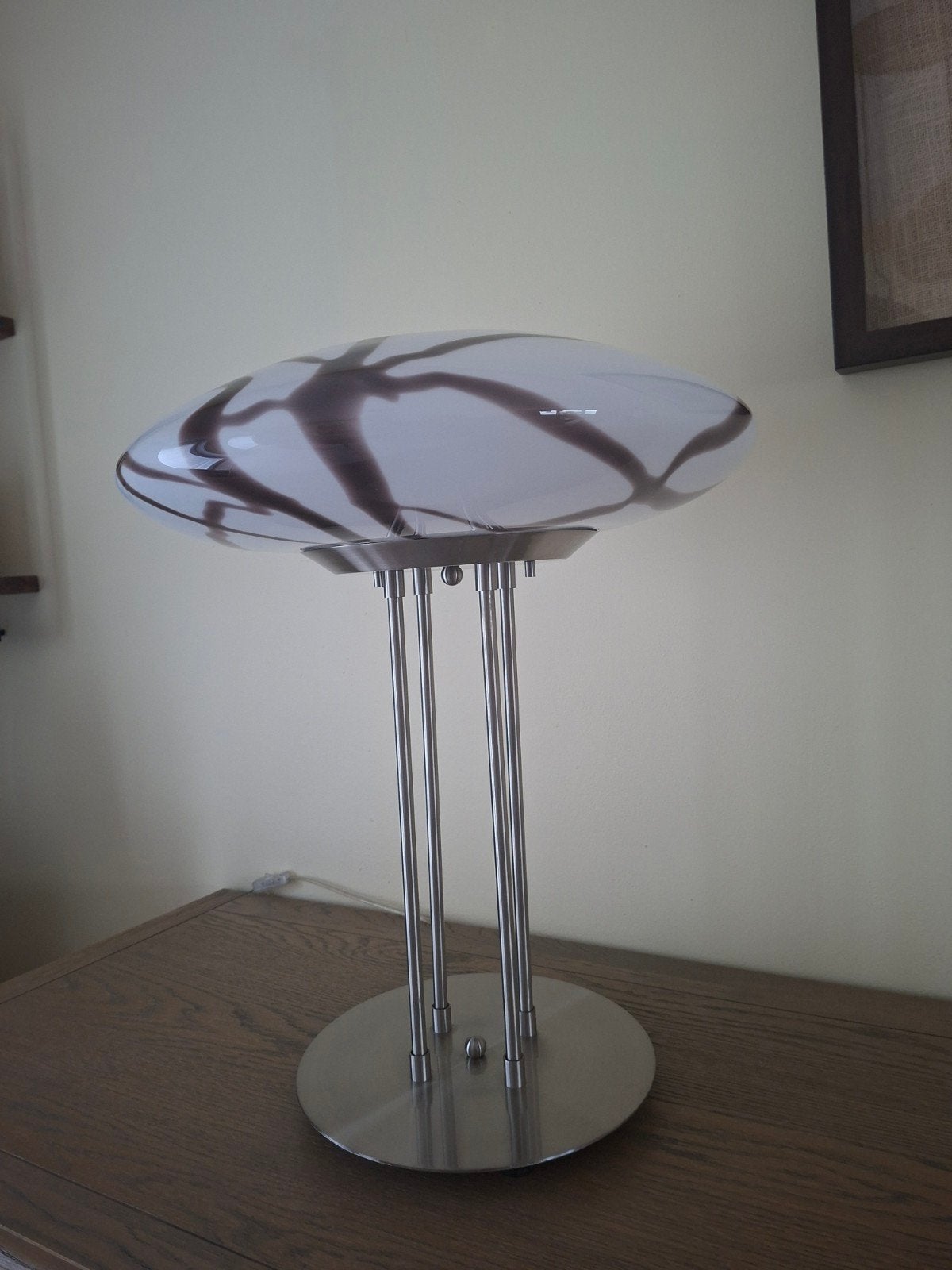 Design, paddestoel lamp., Huis en Inrichting, Lampen | Tafellampen, Ophalen, Glas, Design