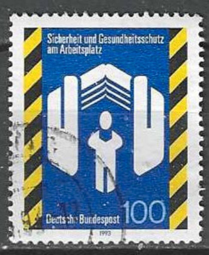 Allemagne 1993 - Yvert 1481 - Sécurité et santé (ST), Timbres & Monnaies, Timbres | Europe | Allemagne, Envoi, Affranchi