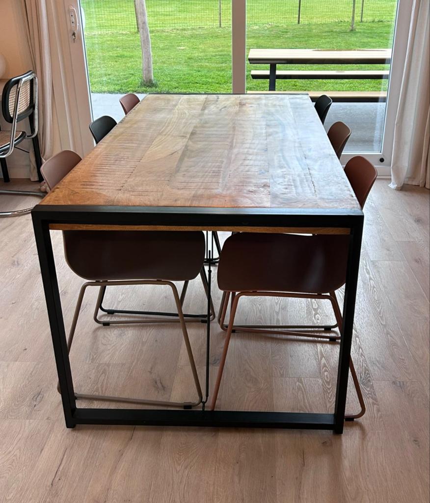 Tafel 180x90 met 6 stoelen, Huis en Inrichting, Ophalen