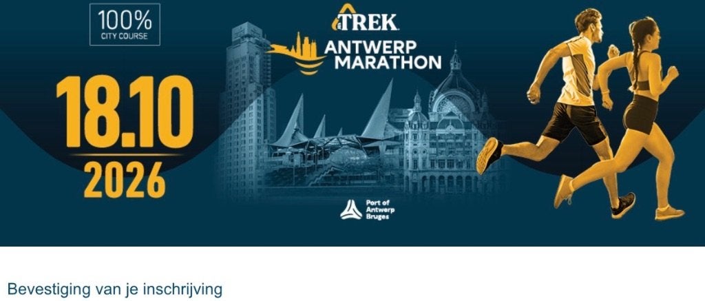Startbewijs Marathon Antwerpen, Ophalen