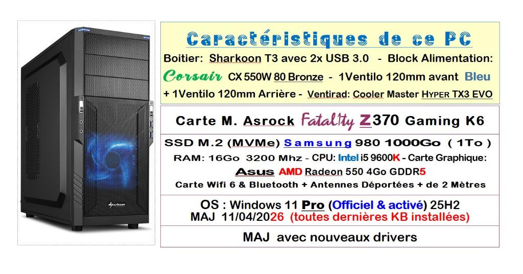 Nieuwe vaste pc, Computers en Software, Desktop Pc's, Met monitor, Sharkoon, Ophalen of Verzenden, Zo goed als nieuw