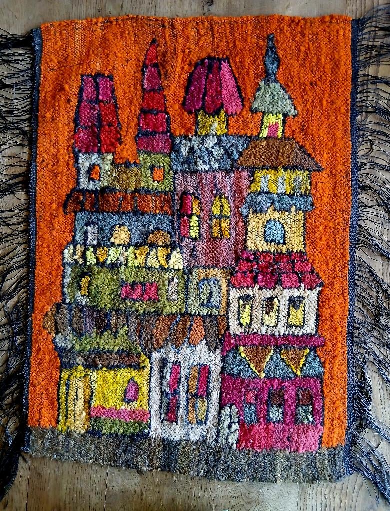 Prachtig vintage wandtapijt, Antiek en Kunst, Ophalen of Verzenden