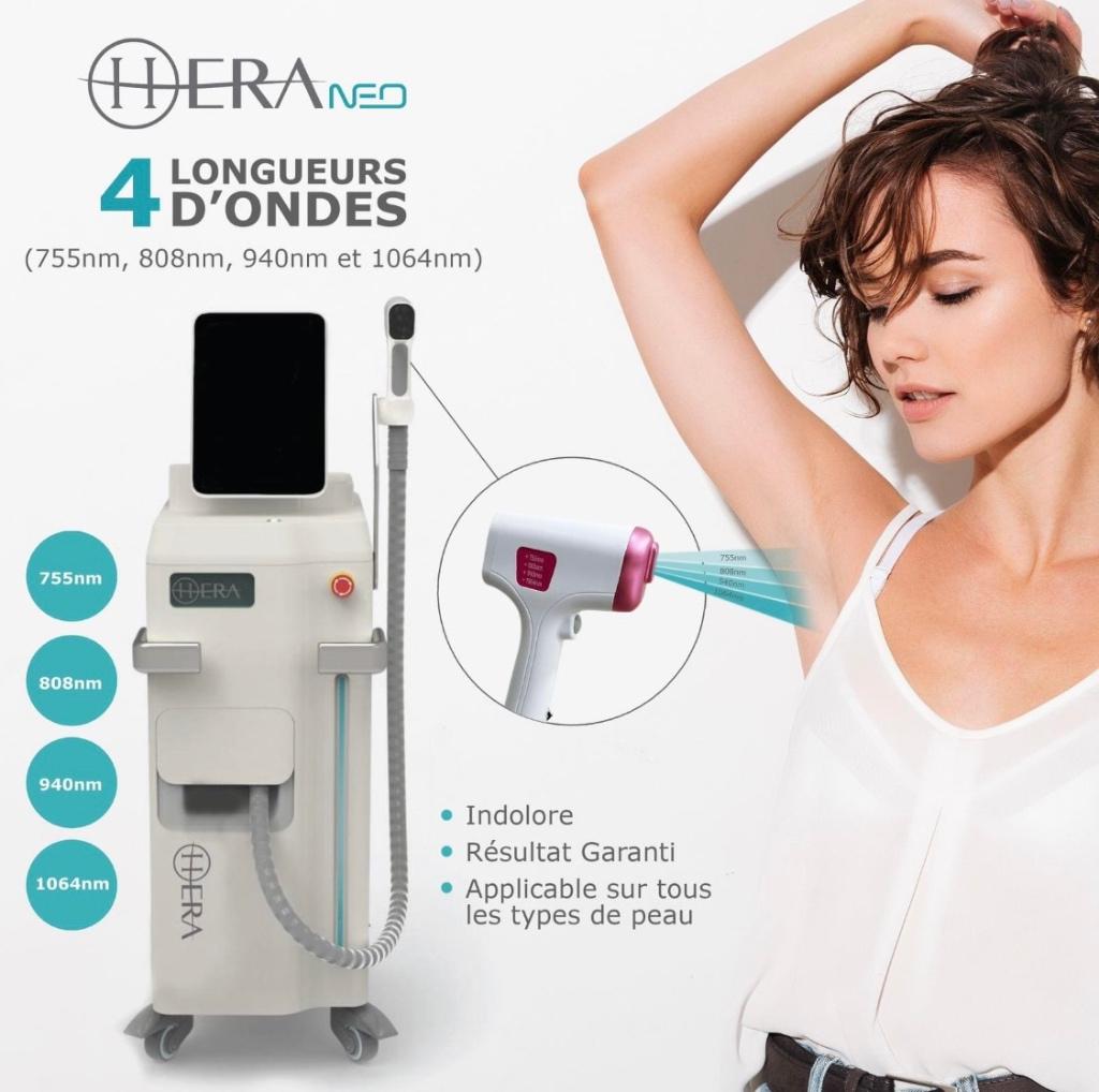 À VENDRE – Laser Diode 4 longueurs d’ondes HERA NEO, Ophalen, Zo goed als nieuw, Scheren en Epileren