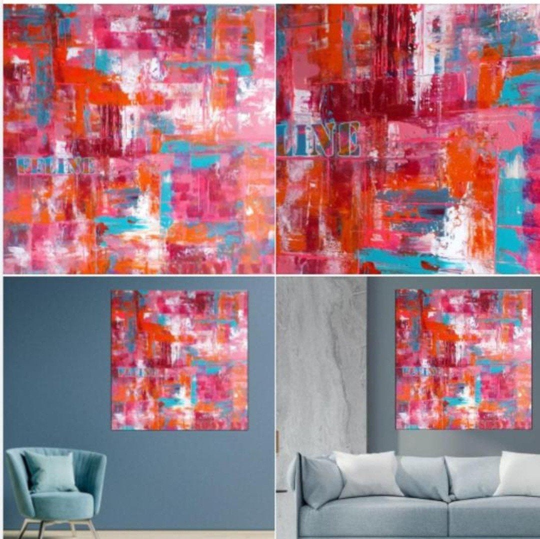 peinture abstraite, Enlèvement