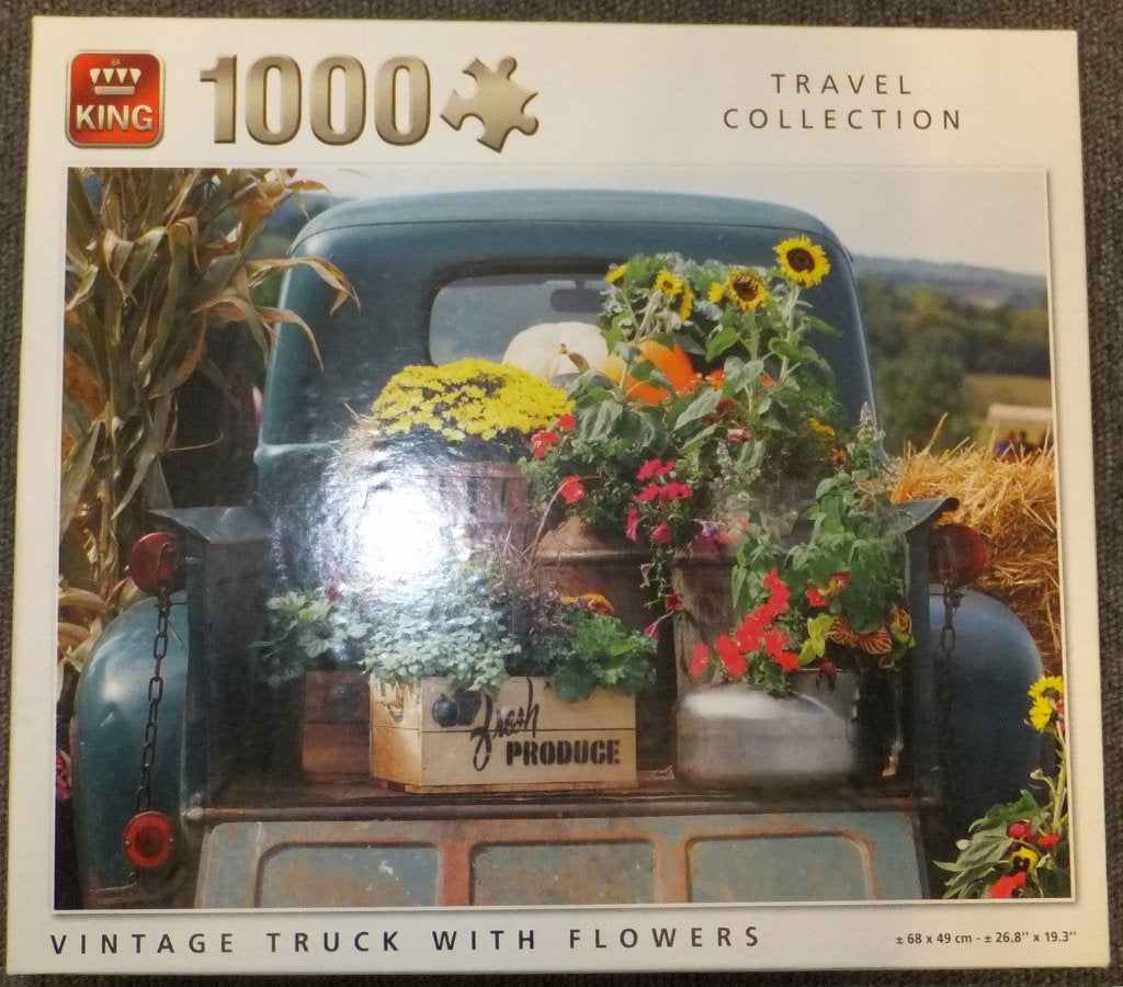 Puzzel - King 1000 - Travel Collection, Vintage Truck, Verzenden, 500 t/m 1500 stukjes, Gebruikt, Legpuzzel