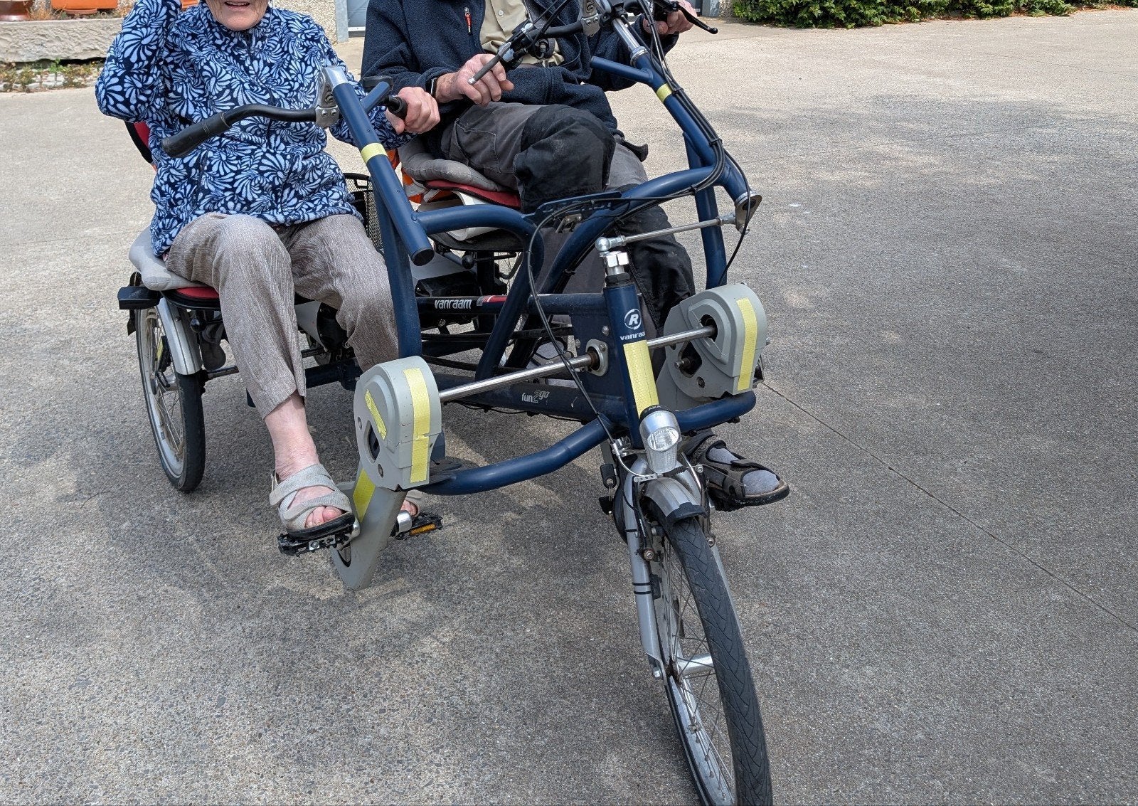 VAN RAAM duofiets drie wielen, Enlèvement, Van Raam
