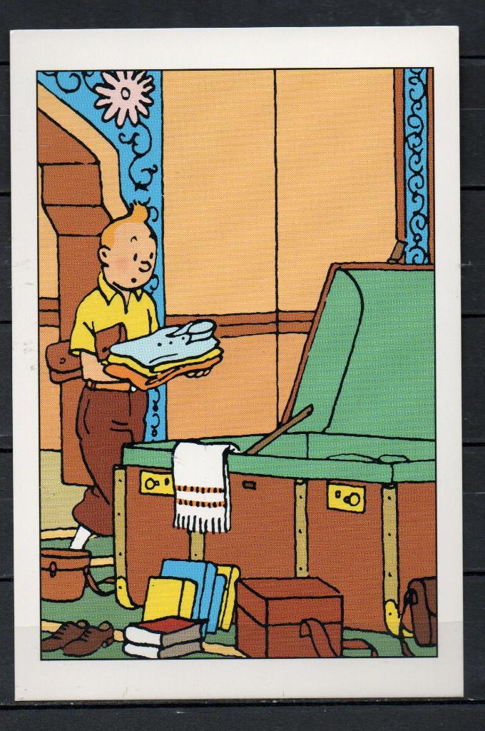 Carte postale : Hergé : Tintin T02, Enlèvement