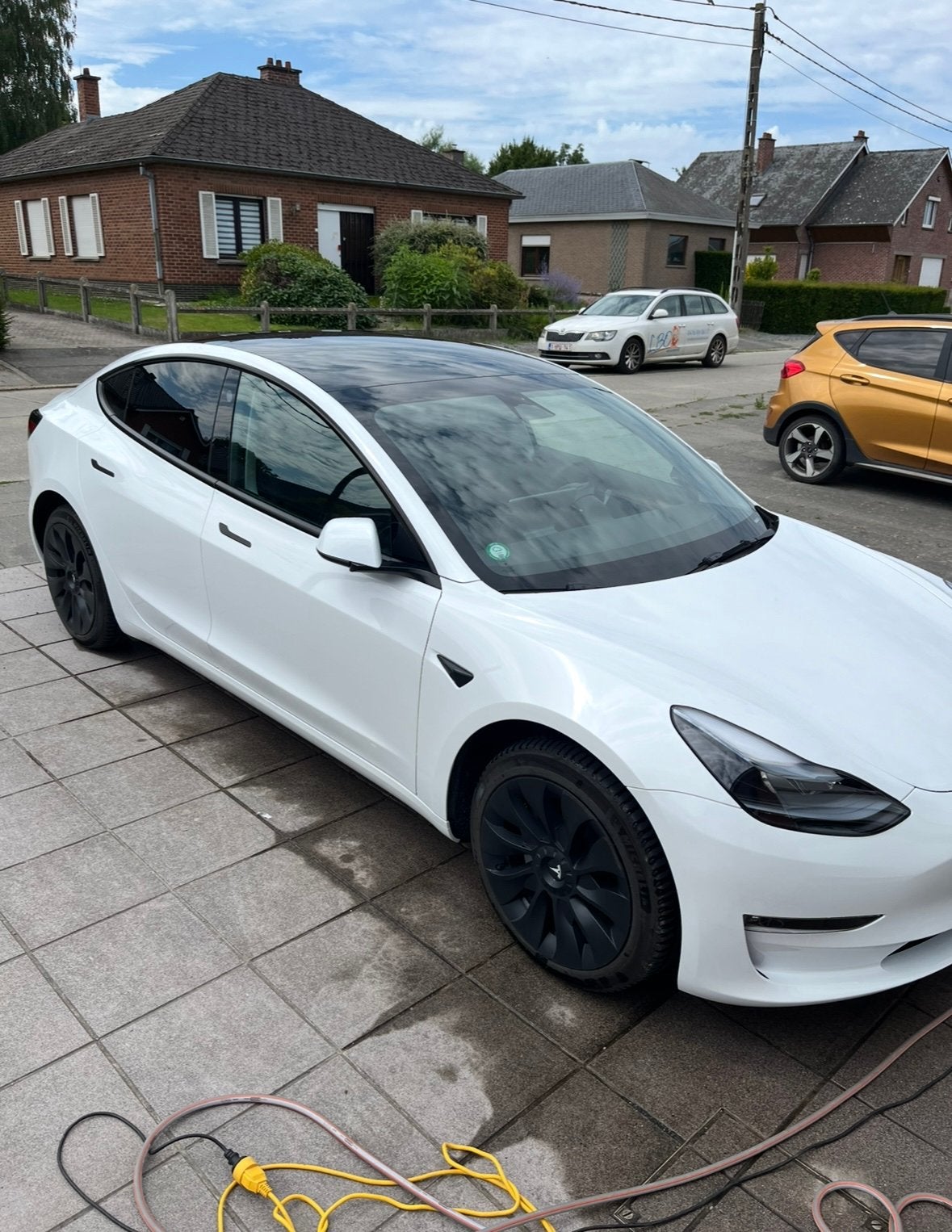 Tesla Model 3 voortstuwing met lange afstand, Auto's, 4 deurs, Achterwielaandrijving, Wit, Elektrisch