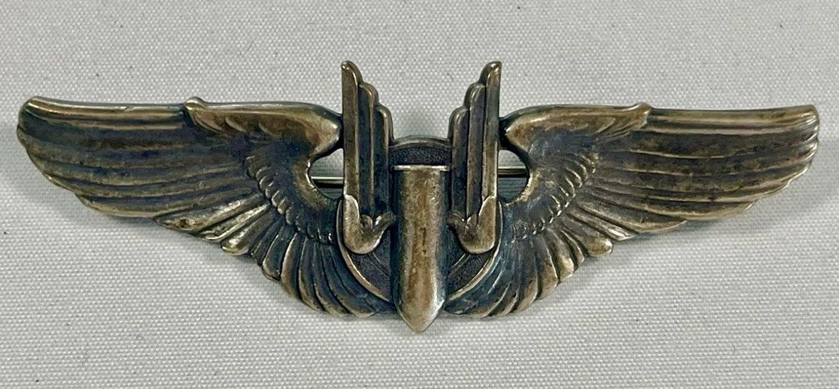 WW2 USAAF Aerial Gunner wings badge, Ophalen of Verzenden