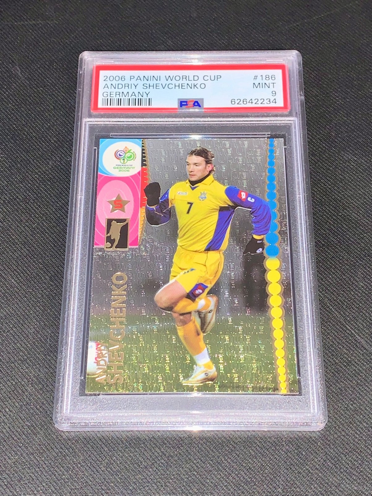 2006 PANINI WORLD CUP SHEVCHENKO GERMANY UKRAINE PSA 9 Card, Enlèvement ou Envoi, Comme neuf, Image