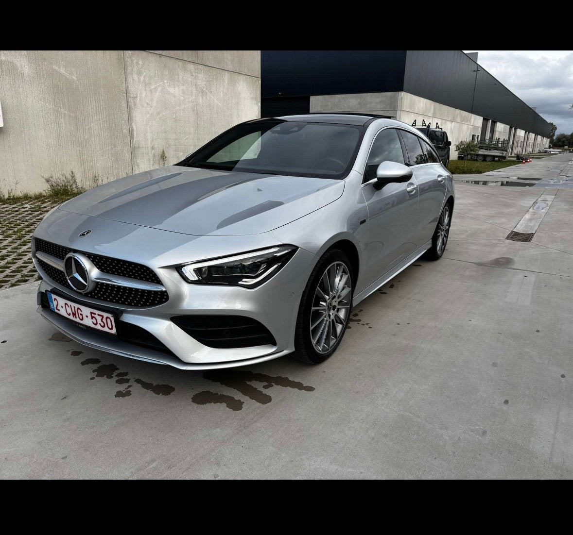 Hybride CLA250e, AMG pakket, Auto's, 5 deurs, Zilver of Grijs, Te koop, Voorwielaandrijving