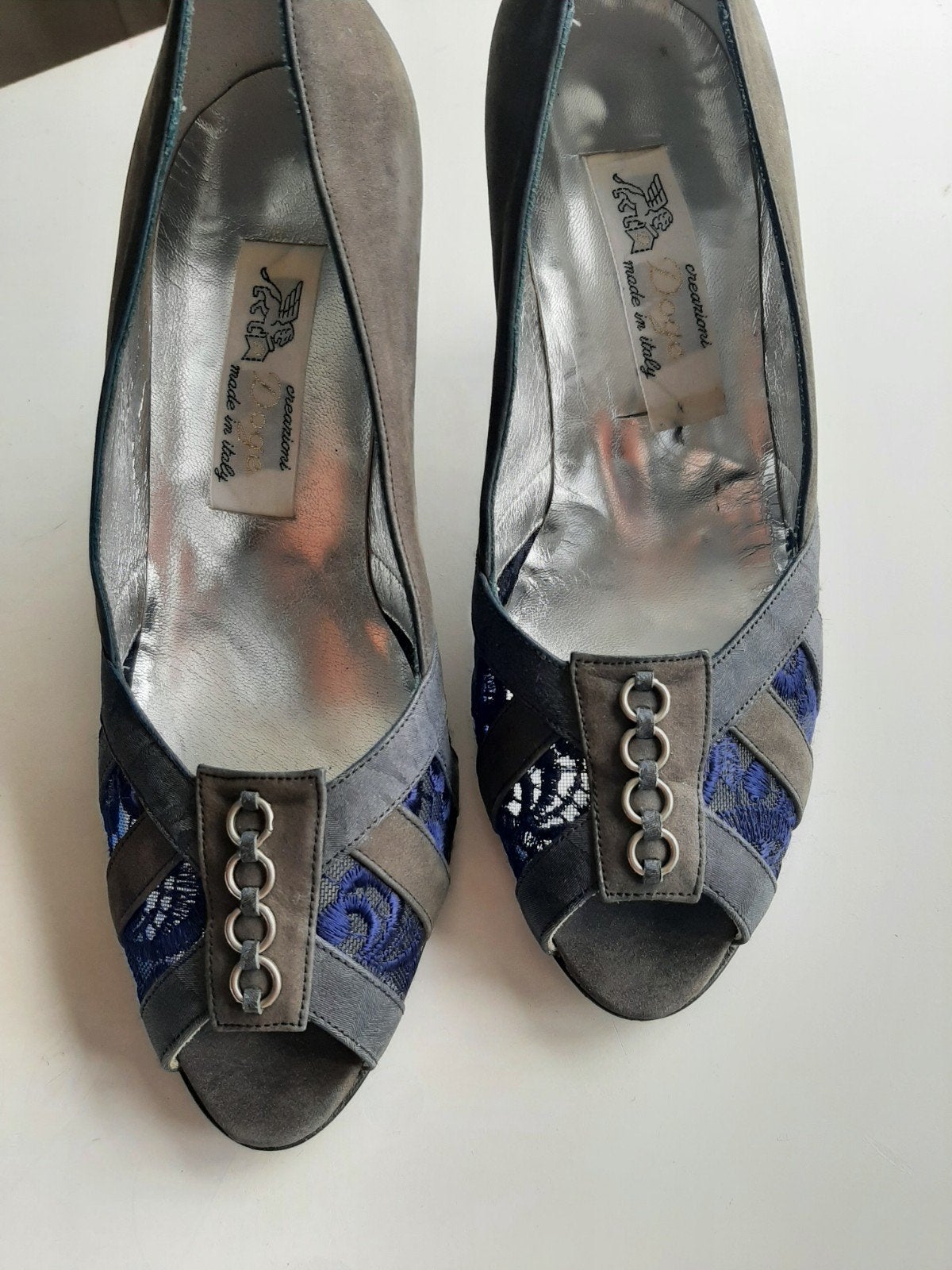 Retro hakschoenen  ceorzioni, Kleding | Dames, Schoenen, Pumps, Creazioni, Ophalen of Verzenden, Grijs