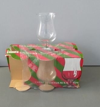 6 nieuwe “Capri degusta 68” glazen (wijn, bier, likeur)., Ophalen of Verzenden, Nieuw, Glas