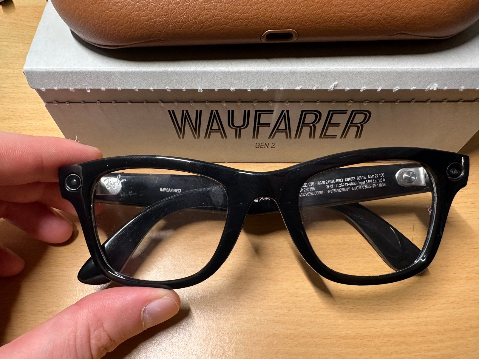 Meta RayBan Wayfarer Gen 2, Bijoux, Sacs & Beauté, Enlèvement, Comme neuf, Noir, Ray-Ban