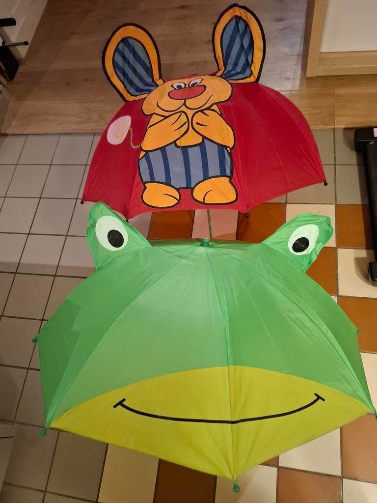 2 kinderparaplu's, Ophalen