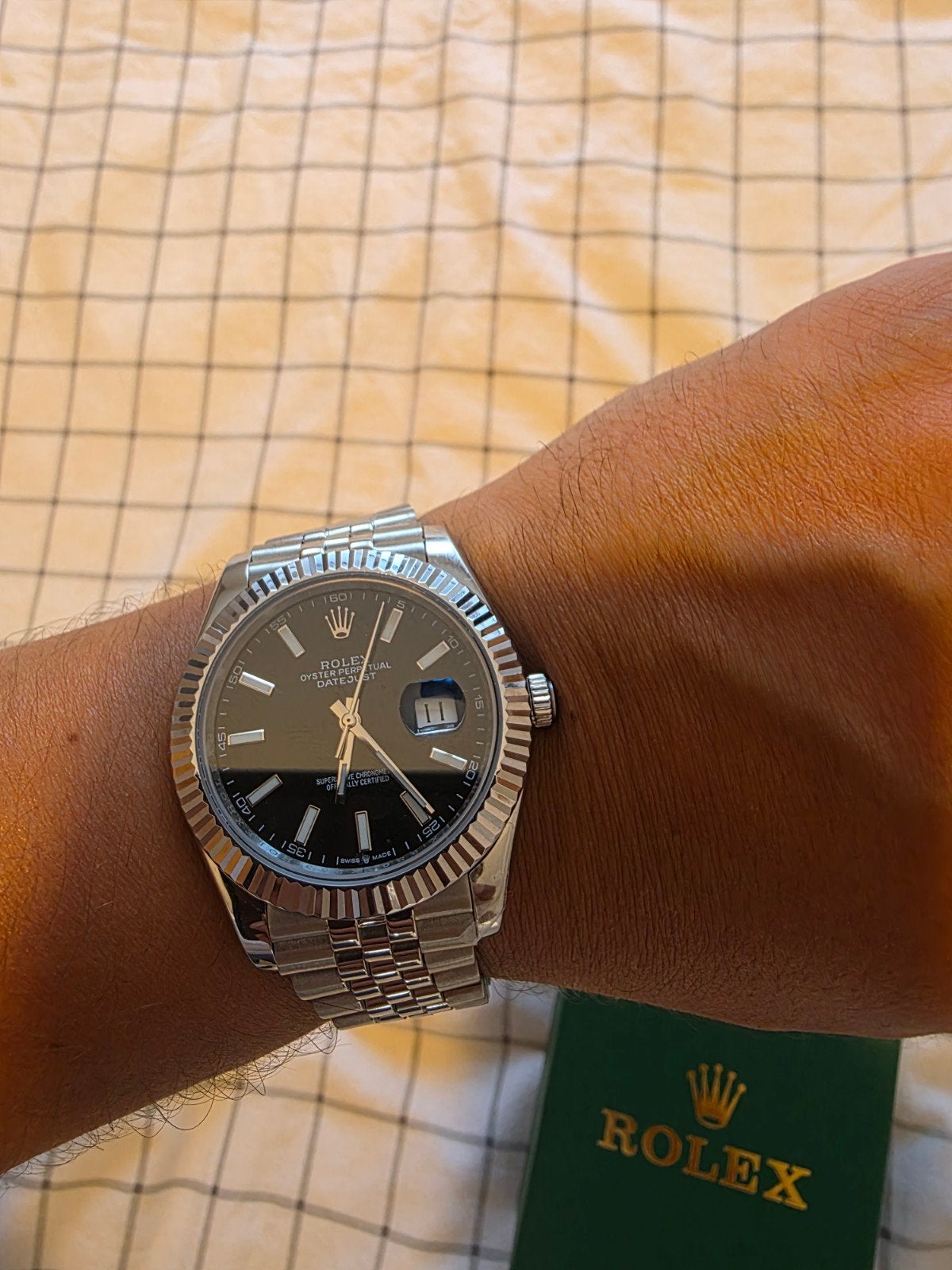 Mooie Rolex datejust 41mm 126334, Handtassen en Accessoires, Horloges | Heren, Ophalen of Verzenden, Rolex