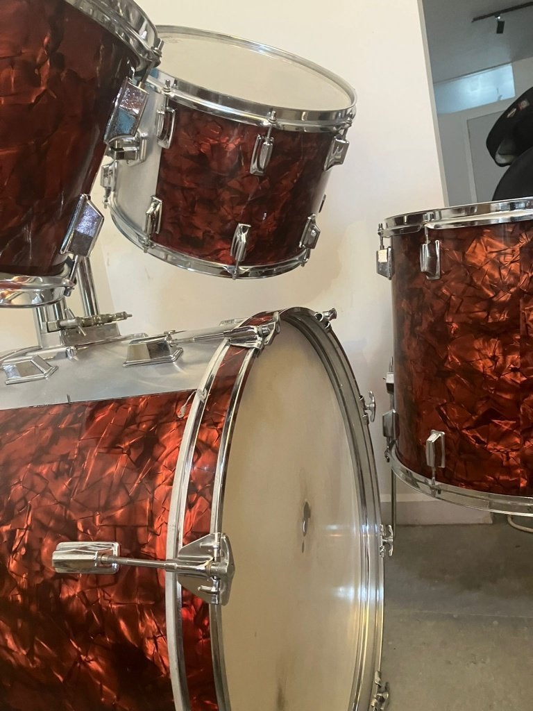 Vintage Drumset, Muziek en Instrumenten, Drumstellen en Slagwerk, Ophalen, Gebruikt, Overige merken