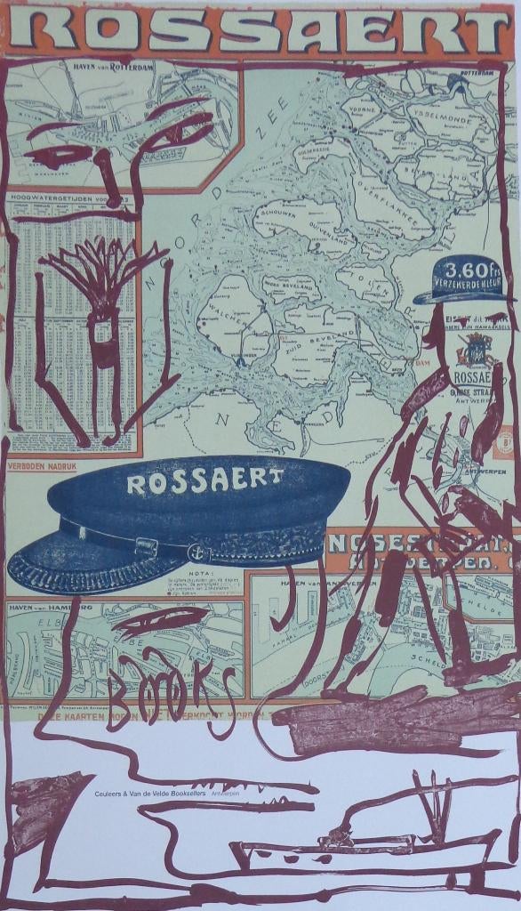 PIERRE ALECHINSKY / ROSSAERT / LITHO-AFFICHE / 93x56cm 2003, Antiquités & Art, Art | Lithographies & Sérigraphies, Enlèvement ou Envoi