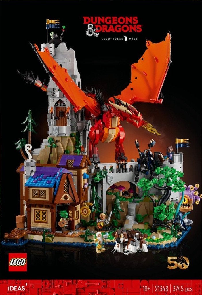 LEGO 21348 Dungeons & Dragons: het verhaal van de rode draak, Inclusief accessoires, Lego, Nieuw, Ophalen of Verzenden