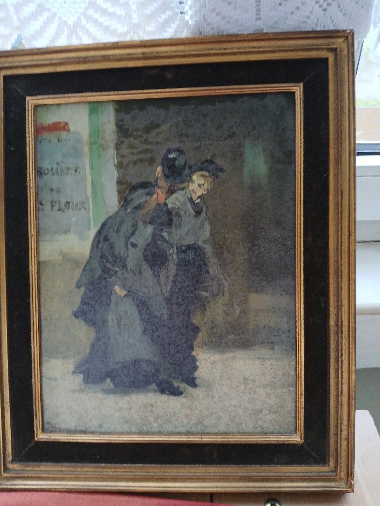 Tableau Les Coquettes de Charles Hermans peintre belge, Enlèvement