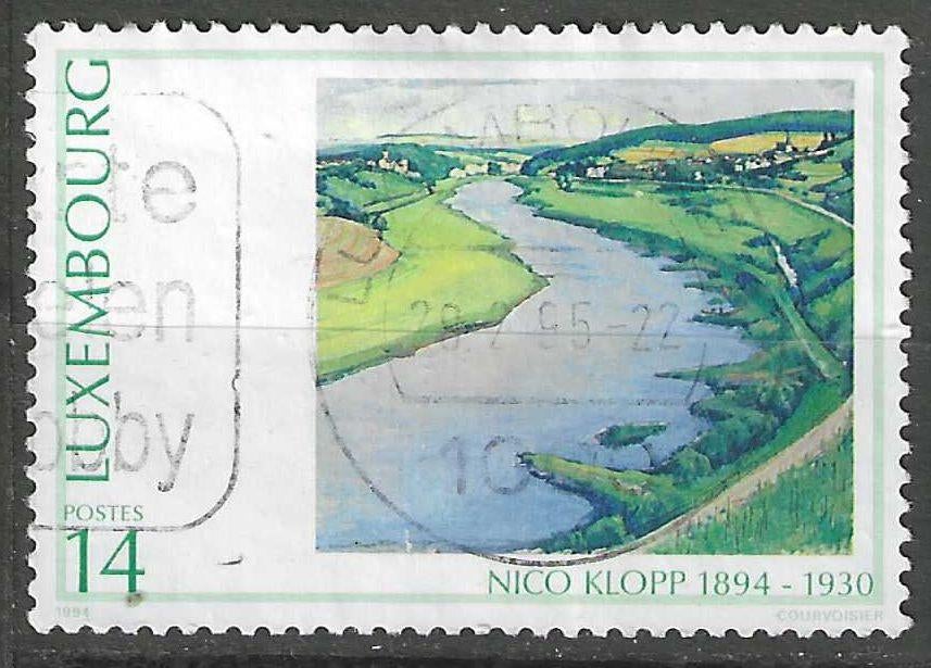 Luxemburg 1994 - Yvert 1289 - Nicolas Klopp (ST), Timbres & Monnaies, Timbres | Europe | Autre, Affranchi, Luxembourg, Envoi