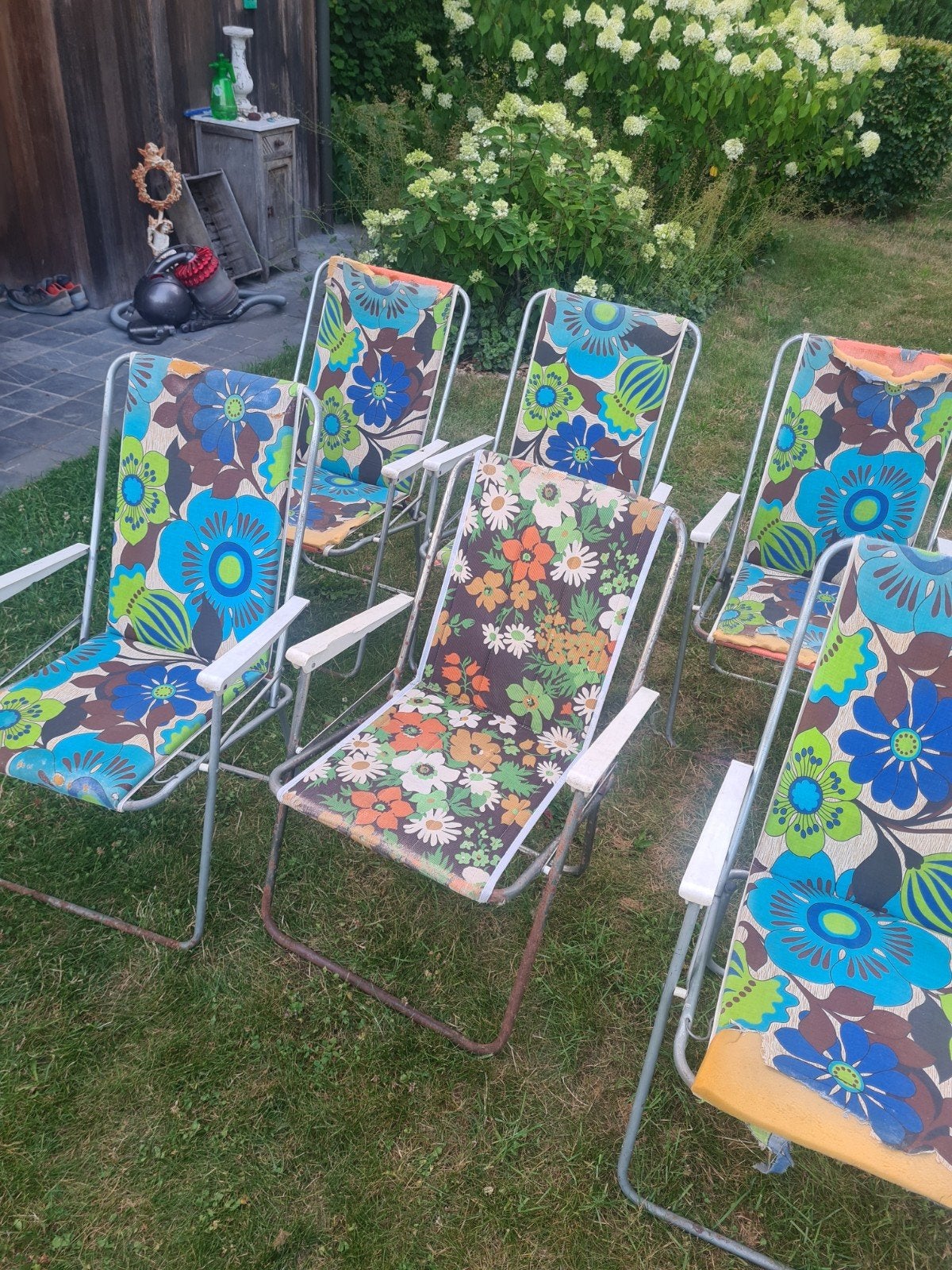 6 retro klapstoelen, Ophalen