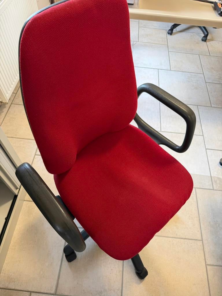 Fauteuil de bureau bordeaux, Maison & Meubles, Enlèvement, Comme neuf