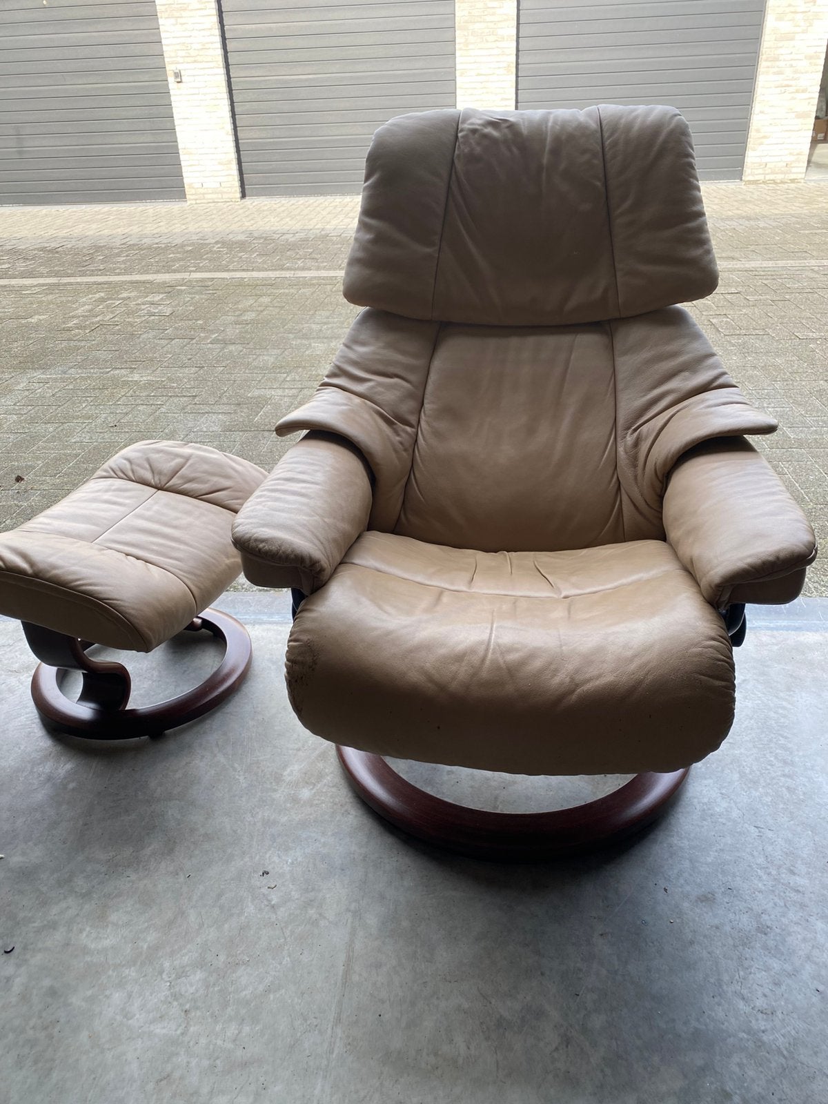 Chaise Stressless avec repose-pieds, Maison & Meubles, Enlèvement, Utilisé