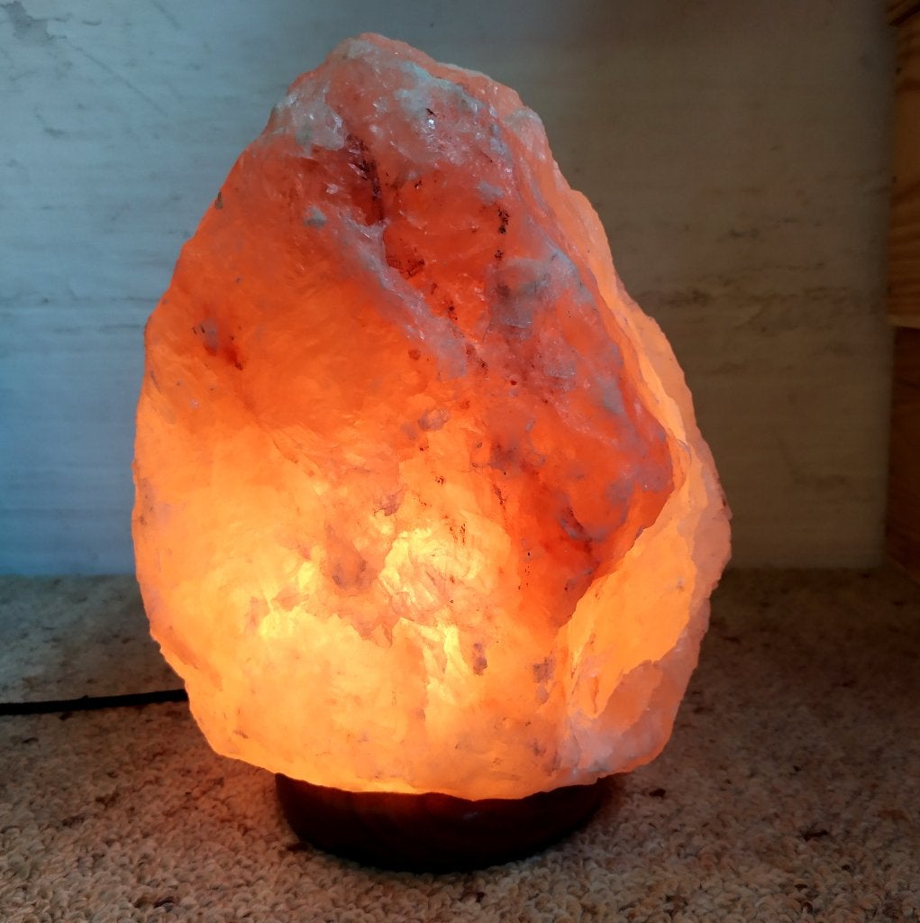 Sfeerlamp Himalaya Zoutlamp, Ophalen, Meerkleurig, Natuurlijk materiaal, Overige stijlen