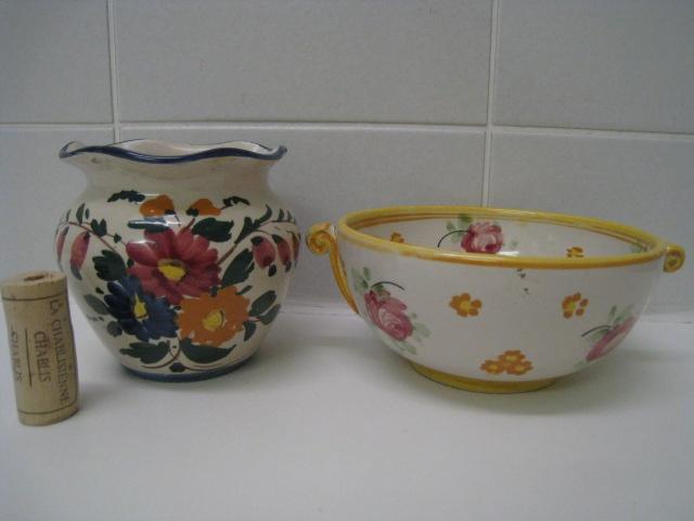 Kom + potje van zelfde set, Italiaans design, Enlèvement