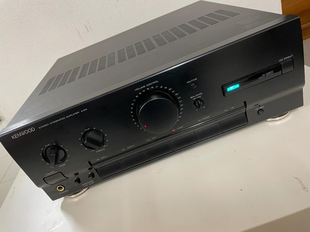 Krachtige Versterker Kenwood A-54, Overige merken, Gebruikt, Ophalen of Verzenden, 60 tot 120 watt