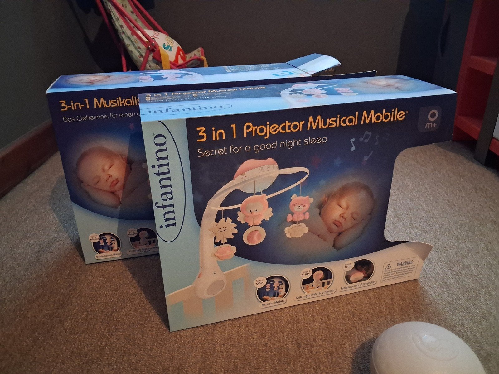 Baby park projector, Ophalen