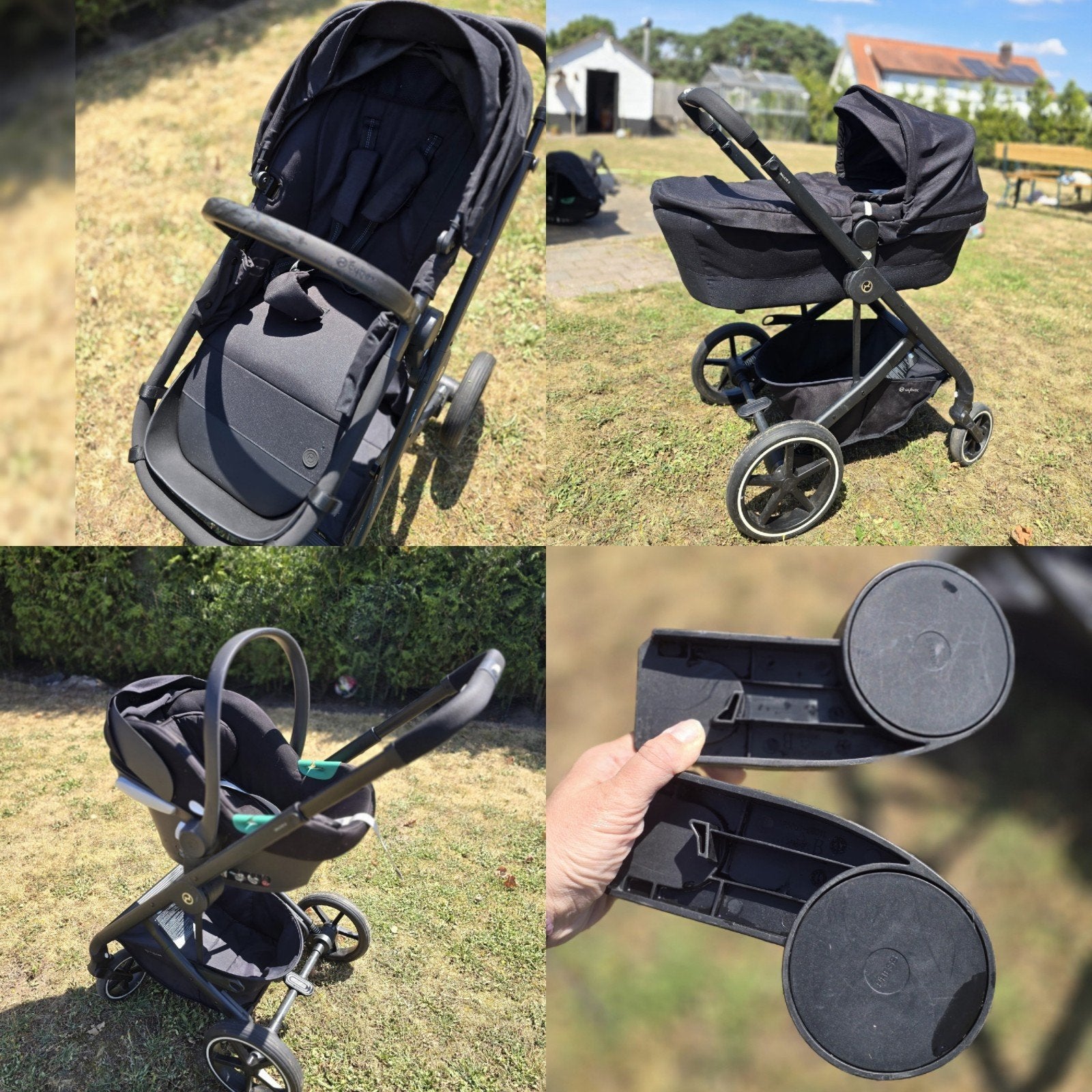 Complete Cybex Balios S Kinderwagenset (3-in-1) – Zwart, Pneus, Enlèvement, Utilisé, Poussette