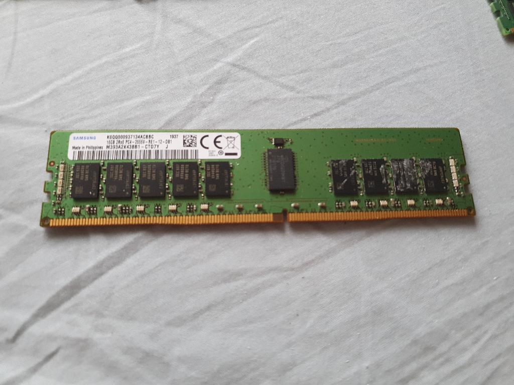 16Gb DDR4 ECC Samsung Server RAM, Gebruikt, Server, DDR4, Ophalen of Verzenden
