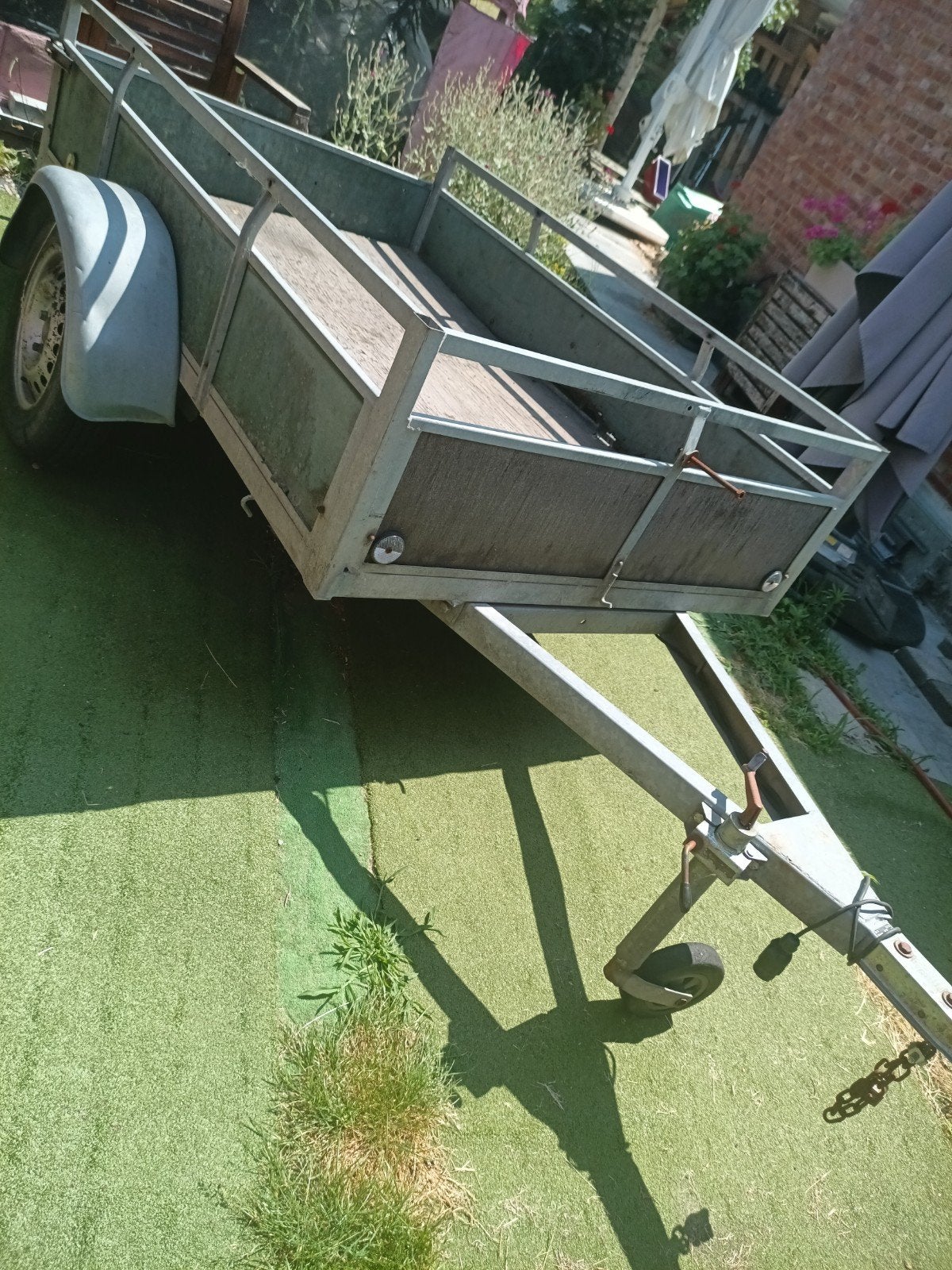 Aanhangwagen enkele as, Ophalen