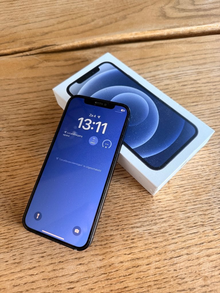 iPhone 12 128GB Zwart | 81% Batterij | Doos, Telecommunicatie, Mobiele telefoons | Apple iPhone, 128 GB, Zwart, Ophalen of Verzenden