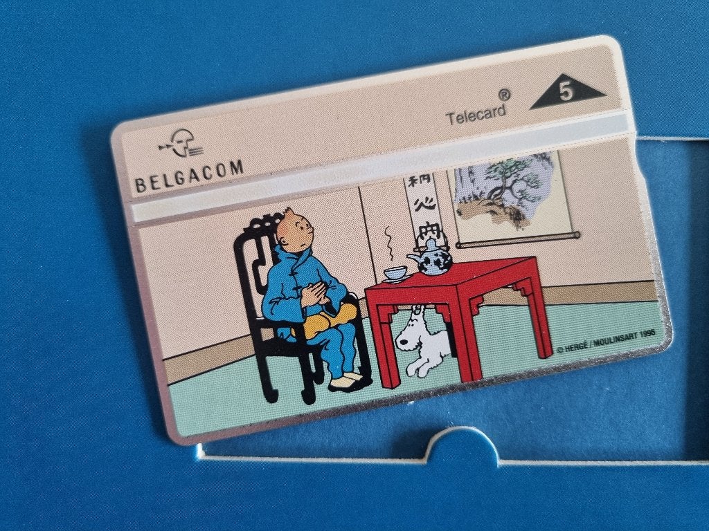 Kuifje Tintin Phonecard Belgacom 2de Kaart, Collections, Envoi
