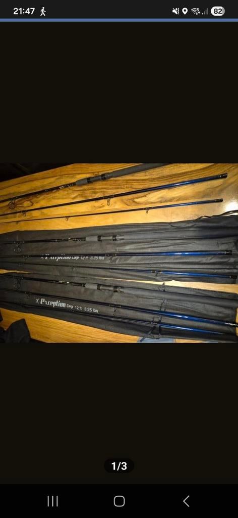 hengel 3x 3.25 lbs 12 FT 3 molens nieuw, Watersport en Boten, Ophalen of Verzenden