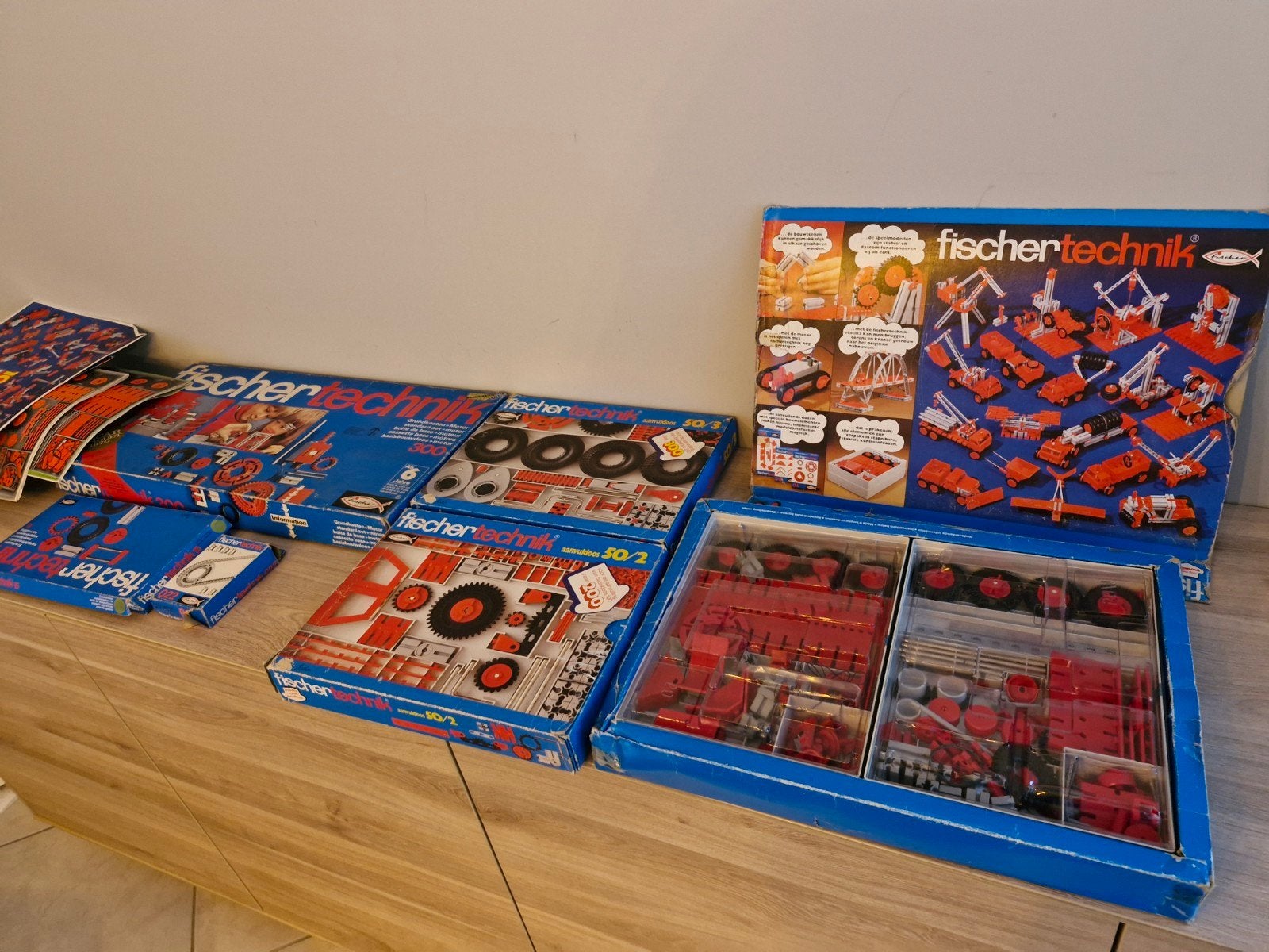 Groot lot Fischer Technik , met boekjes , goede staat, Ophalen of Verzenden, Gebruikt, Bouwen