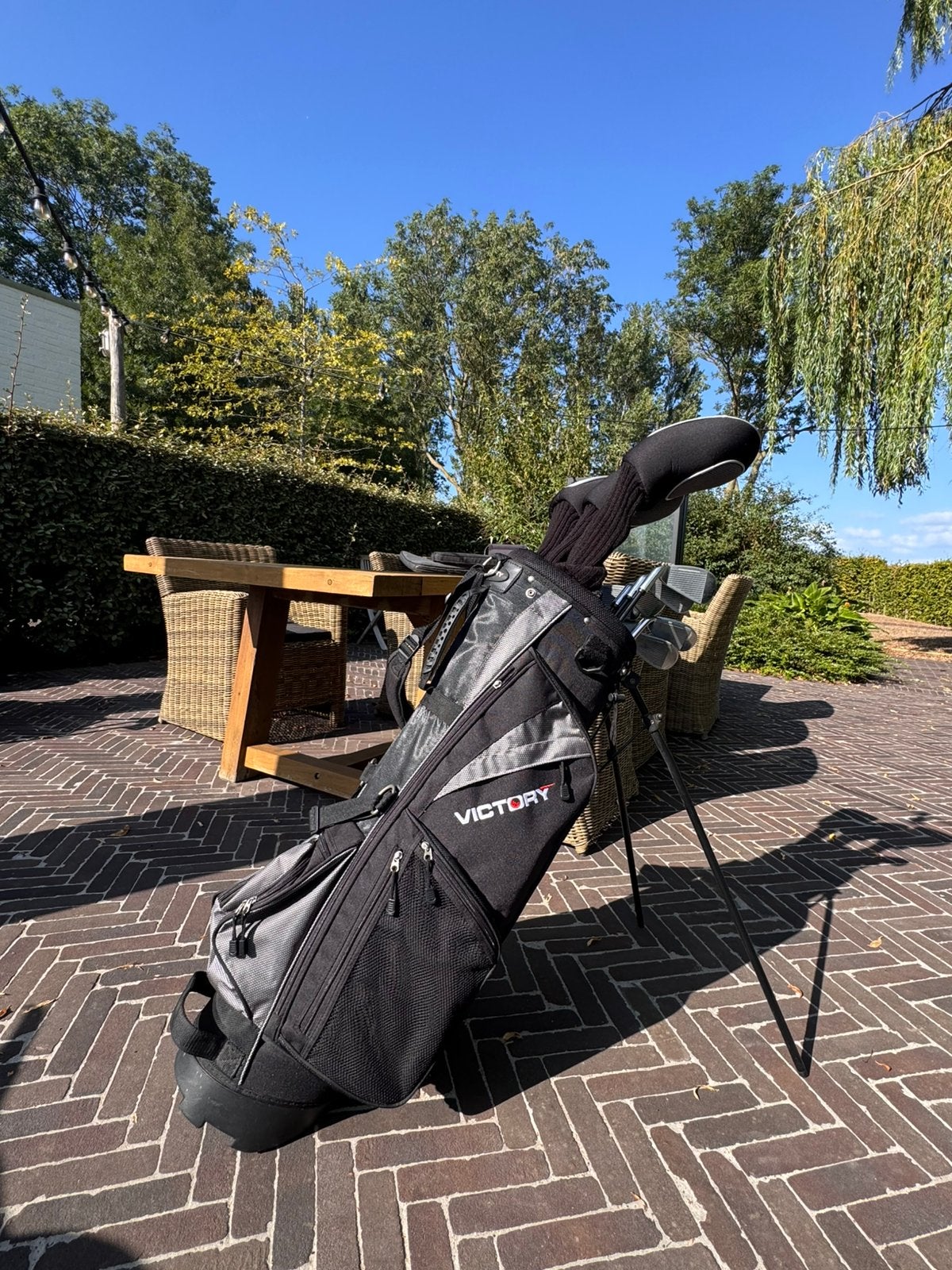 Complete golfset (12-delig) - incl. tas en trolley, Ophalen, Zo goed als nieuw, Set