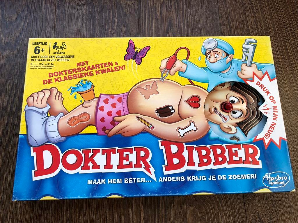 Hasbro Dokter Bibber, Hobby & Loisirs créatifs, Jeux de société | Autre, Trois ou quatre joueurs, Enlèvement ou Envoi, Utilisé