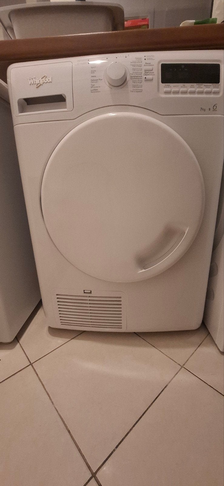 sèche-linge Whirlpool 7kg, 6 à 8 kg, 85 à 90 cm, Chargeur frontal, Enlèvement