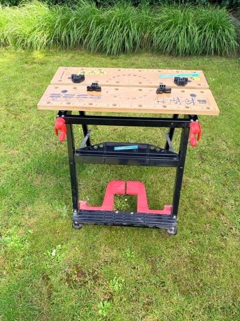 werkbank Wolfkraft Pro, Doe-het-zelf en Bouw, Werkbanken, Zo goed als nieuw, 70 tot 120 cm, Bankschroef, Inklapbaar, Ophalen