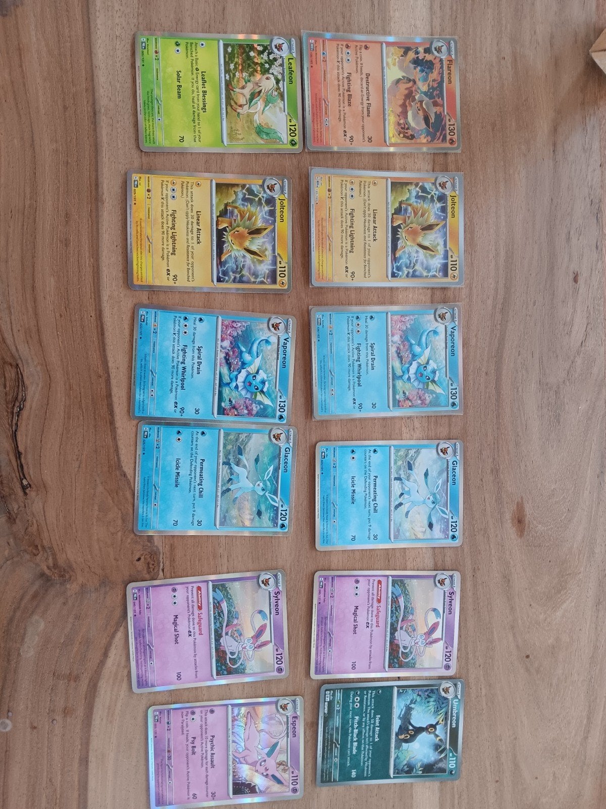 Lot Pokemon kaarten holo eevee evoluties., Hobby en Vrije tijd, Ophalen of Verzenden