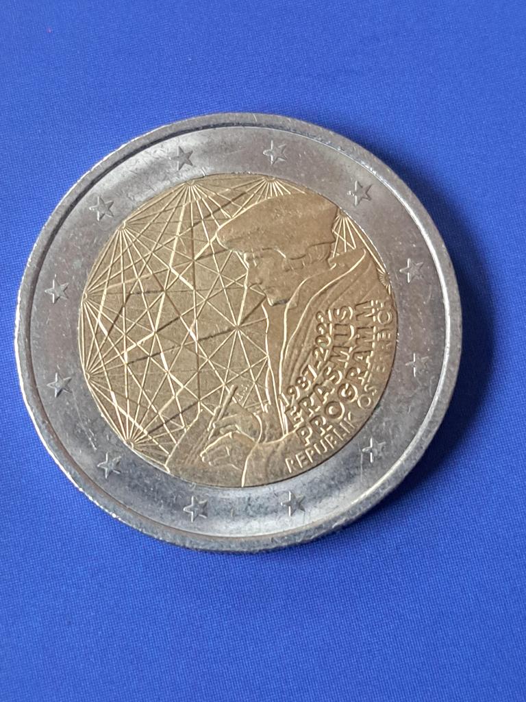 2022 Autriche 2 euros 35 ans de programme Erasmus, rare, Envoi, Autriche, 2 euros, Monnaie en vrac