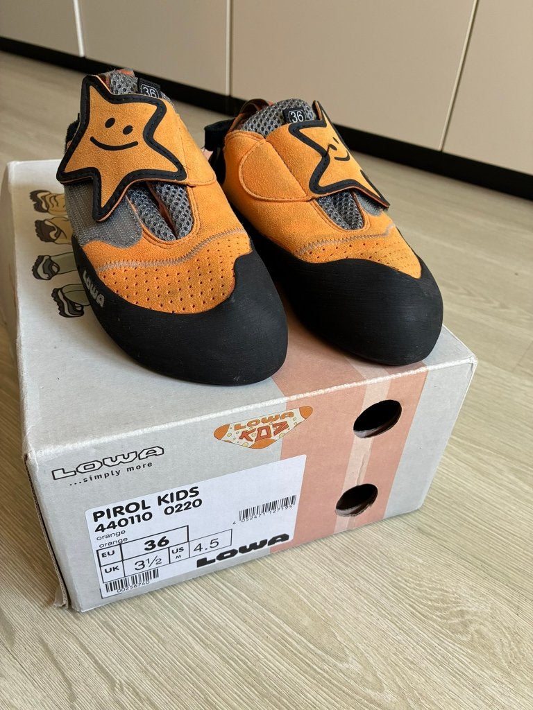 Klimschoen Lowa Pirol Kids 36, Sport en Fitness, Klimsport, Ophalen, Zo goed als nieuw, Klimsportschoenen