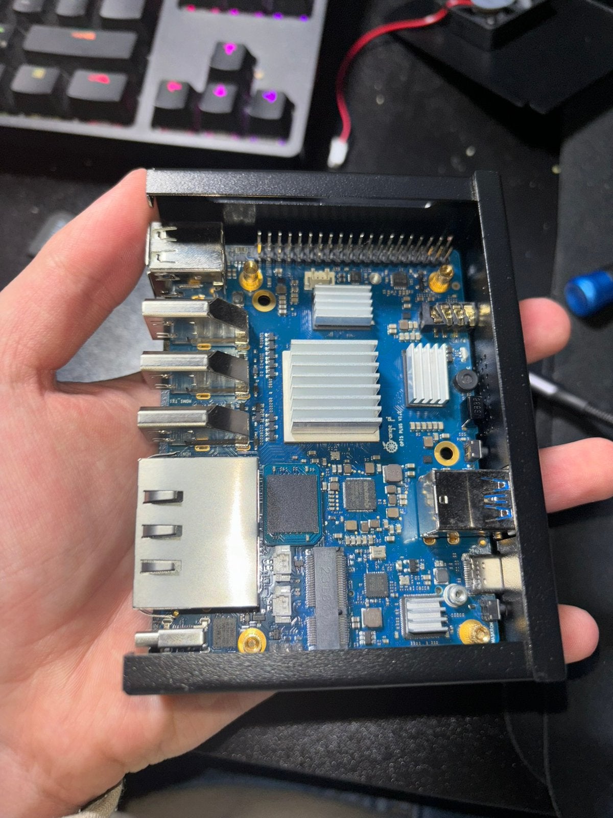 Orange Pi 5 Plus 4GB + 32GB eMMC | RK3588 SBC | 2x 2.5GbE, Computers en Software, Ophalen, Zo goed als nieuw