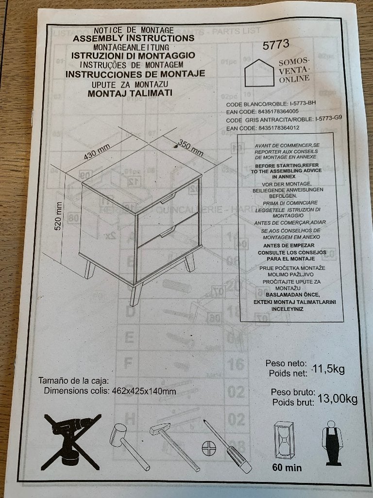 2 nachtkastjes voor de "Bob de bouwers" onder ons, Enlèvement, Neuf