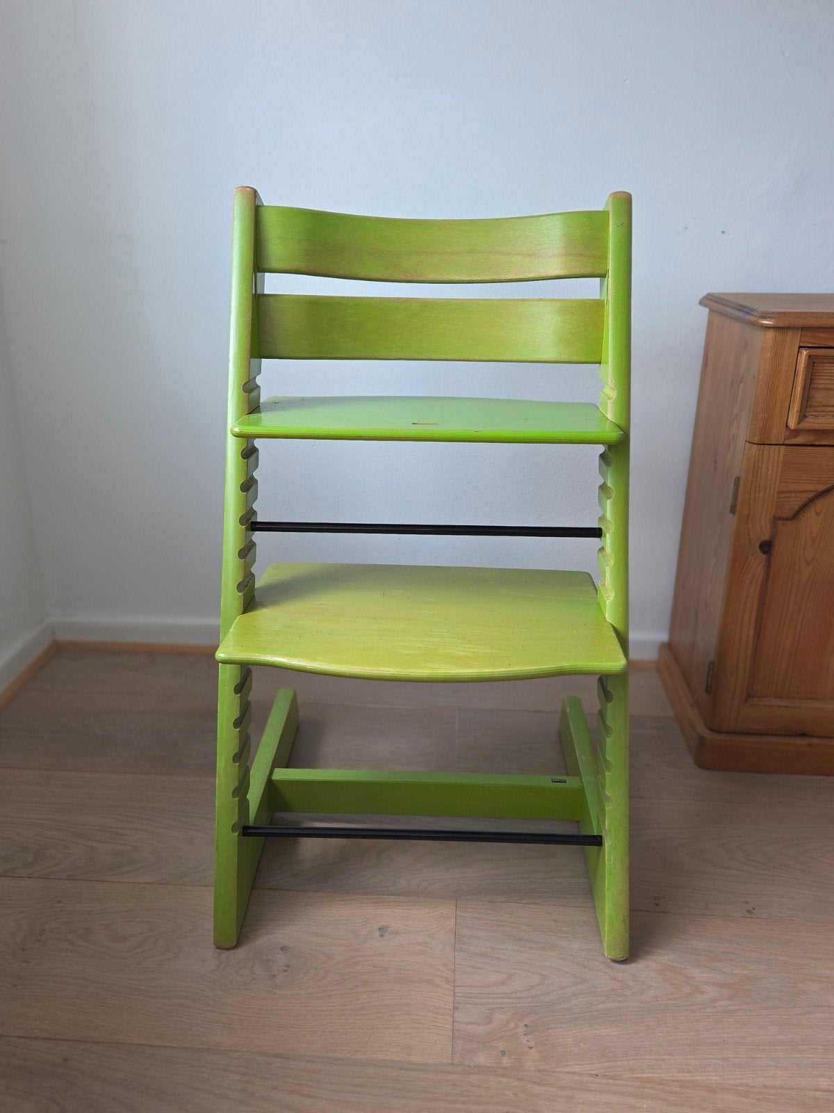 Stokke - groene kinderstoel, Ophalen